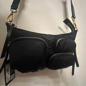 MZ Wallace Chelsea Petite Shoulder / Crossbody Bag NWT BLACK